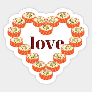 Sushi love Sticker